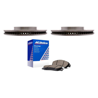 ACDelco® - Silver™ 1-Piece Plain Brake Kit with Ceramic Brake Pads