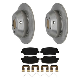 ACDelco® - Silver™ 1-Piece Plain Brake Kit with Ceramic Brake Pads