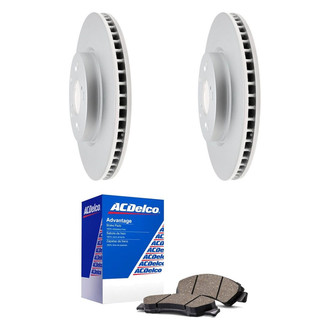 ACDelco® - Silver™ 1-Piece Plain Brake Kit with Ceramic Brake Pads