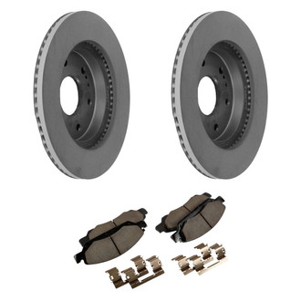 ACDelco® - GM Genuine Parts™ 1-Piece Plain Brake Kit with Semi-Metallic Brake Pads