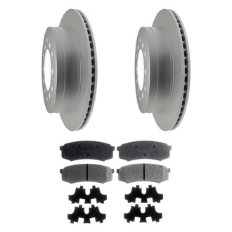ACDelco® - Silver™ 1-Piece Plain Brake Kit with Ceramic Brake Pads