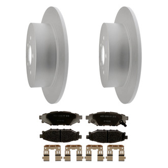 ACDelco® - Silver™ 1-Piece Plain Brake Kit with Ceramic Brake Pads