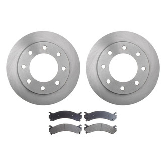 ACDelco® - Silver™ 1-Piece Plain Brake Kit with Ceramic Brake Pads
