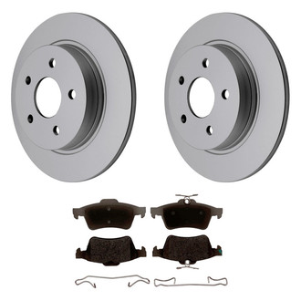 ACDelco® - Silver™ 1-Piece Plain Brake Kit with Ceramic Brake Pads