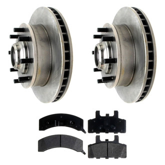 ACDelco® - Silver™ Front Brake Kit with Semi-Metallic Pads
