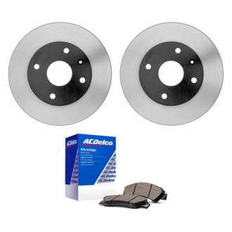 ACDelco® - Silver™ 1-Piece Plain Brake Kit with Ceramic Brake Pads