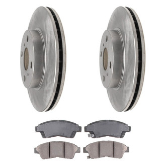ACDelco® - Silver™ 1-Piece Plain Brake Kit with Ceramic Brake Pads