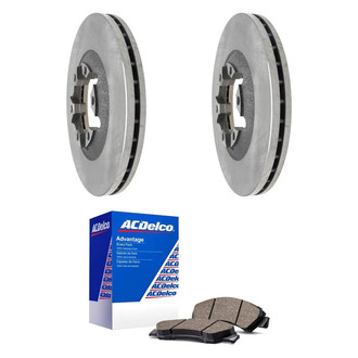 ACDelco® - Silver™ 1-Piece Plain Brake Kit with Ceramic Brake Pads