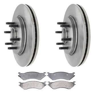 ACDelco® - Silver™ Front Brake Kit with Semi-Metallic Pads