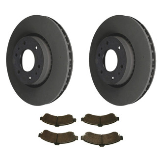 ACDelco® - GM Genuine Parts™ 1-Piece Plain Brake Kit with Semi-Metallic Brake Pads
