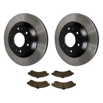 ACDelco® - GM Genuine Parts™ Plain Front Brake Kit with Semi-Metallic Pads