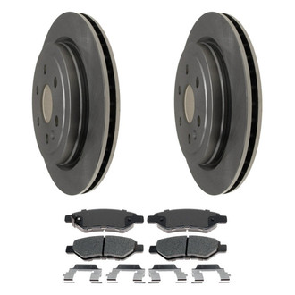ACDelco® - Silver™ 1-Piece Plain Brake Kit with Ceramic Brake Pads