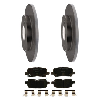 ACDelco® - Silver™ Rear Brake Kit with Ceramic Pads