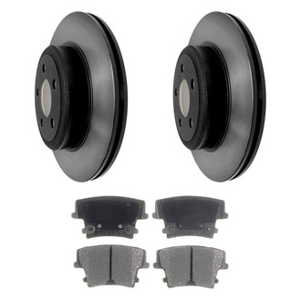 ACDelco® - Gold™ 1-Piece Plain Brake Kit with Ceramic Brake Pads