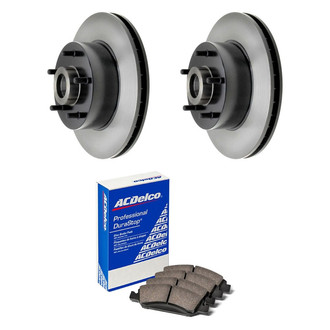 ACDelco® - Gold™ 1-Piece Plain Brake Kit with Ceramic Brake Pads