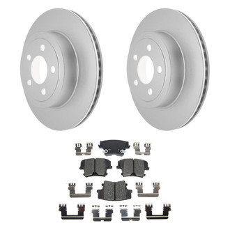 ACDelco® - Gold™ 1-Piece Plain Brake Kit with Ceramic Brake Pads