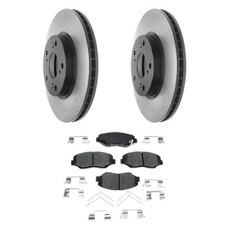 ACDelco® - Gold™ 1-Piece Plain Brake Kit with Ceramic Brake Pads
