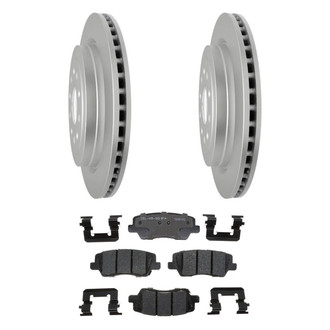 ACDelco® - Gold™ 1-Piece Plain Brake Kit with Ceramic Brake Pads