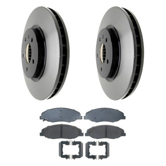 ACDelco® - Gold™ 1-Piece Plain Brake Kit with Ceramic Brake Pads