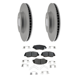 ACDelco® - Gold™ 1-Piece Plain Brake Kit with Ceramic Brake Pads