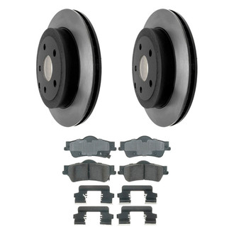ACDelco® - Gold™ 1-Piece Plain Brake Kit with Ceramic Brake Pads