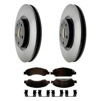 ACDelco® - Gold™ 1-Piece Plain Brake Kit with Ceramic Brake Pads