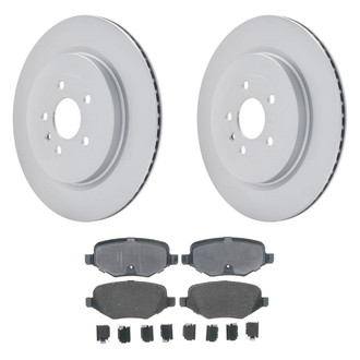 ACDelco® - Gold™ 1-Piece Plain Brake Kit with Ceramic Brake Pads
