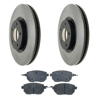 ACDelco® - Gold™ 1-Piece Plain Brake Kit with Ceramic Brake Pads