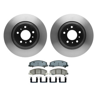 ACDelco® - Gold™ 1-Piece Plain Brake Kit with Ceramic Brake Pads