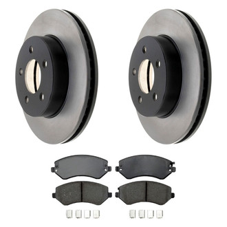 ACDelco® - Gold™ 1-Piece Plain Brake Kit with Ceramic Brake Pads