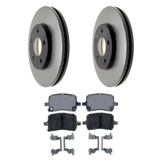 ACDelco® - Gold™ 1-Piece Plain Brake Kit with Ceramic Brake Pads