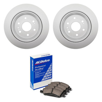 ACDelco® - Gold™ 1-Piece Plain Brake Kit with Ceramic Brake Pads