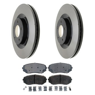 ACDelco® - Gold™ 1-Piece Plain Brake Kit with Ceramic Brake Pads