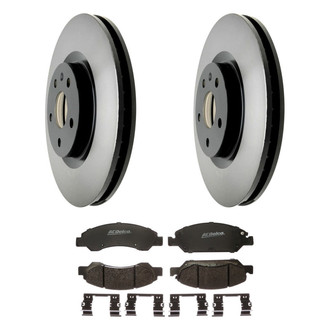 ACDelco® - Gold™ 1-Piece Plain Brake Kit with Semi-Metallic Brake Pads