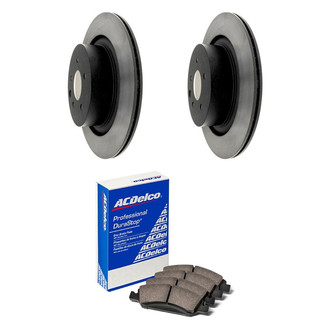 ACDelco® - Gold™ 1-Piece Plain Brake Kit with Ceramic Brake Pads