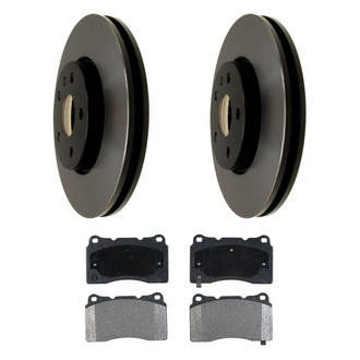 ACDelco® - Gold™ 1-Piece Plain Brake Kit with Semi-Metallic Brake Pads
