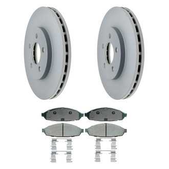 ACDelco® - Gold™ 1-Piece Plain Brake Kit with Ceramic Brake Pads