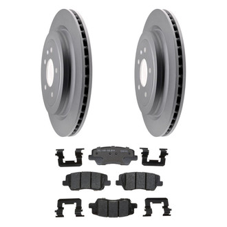 ACDelco® - Gold™ 1-Piece Plain Brake Kit with Ceramic Brake Pads