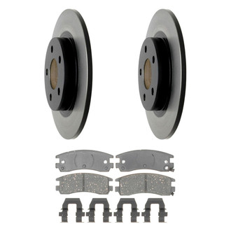 ACDelco® - Gold™ 1-Piece Plain Brake Kit with Ceramic Brake Pads