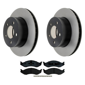 ACDelco® - Gold™ 1-Piece Plain Brake Kit with Ceramic Brake Pads