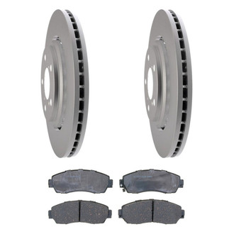 ACDelco® - Gold™ 1-Piece Plain Brake Kit with Ceramic Brake Pads
