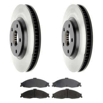 ACDelco® - Gold™ 1-Piece Plain Brake Kit with Ceramic Brake Pads