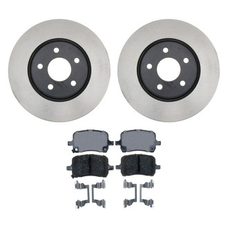 ACDelco® - Gold™ 1-Piece Plain Brake Kit with Ceramic Brake Pads