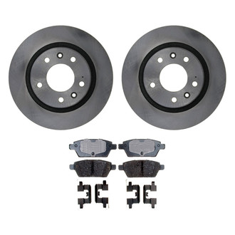 ACDelco® - Gold™ 1-Piece Plain Brake Kit with Ceramic Brake Pads