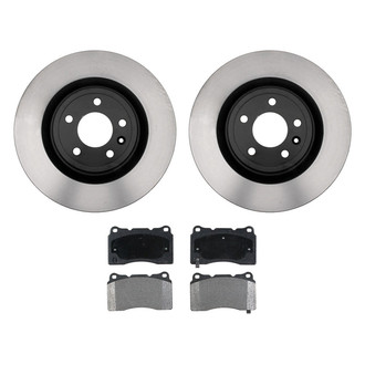 ACDelco® - Gold™ 1-Piece Plain Brake Kit with Semi-Metallic Brake Pads