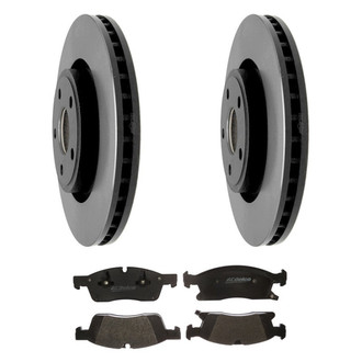 ACDelco® - Gold™ 1-Piece Plain Brake Kit with Semi-Metallic Brake Pads