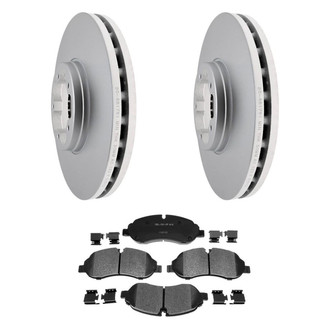 ACDelco® - Gold™ 1-Piece Plain Brake Kit with Semi-Metallic Brake Pads
