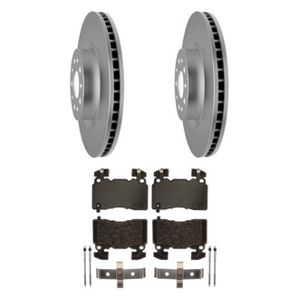 ACDelco® - Gold™ 1-Piece Plain Brake Kit with Semi-Metallic Brake Pads