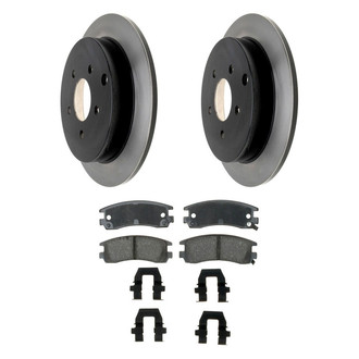 ACDelco® - Gold™ 1-Piece Plain Brake Kit with Ceramic Brake Pads
