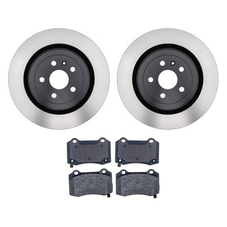 ACDelco® - Gold™ 1-Piece Plain Brake Kit with Semi-Metallic Brake Pads